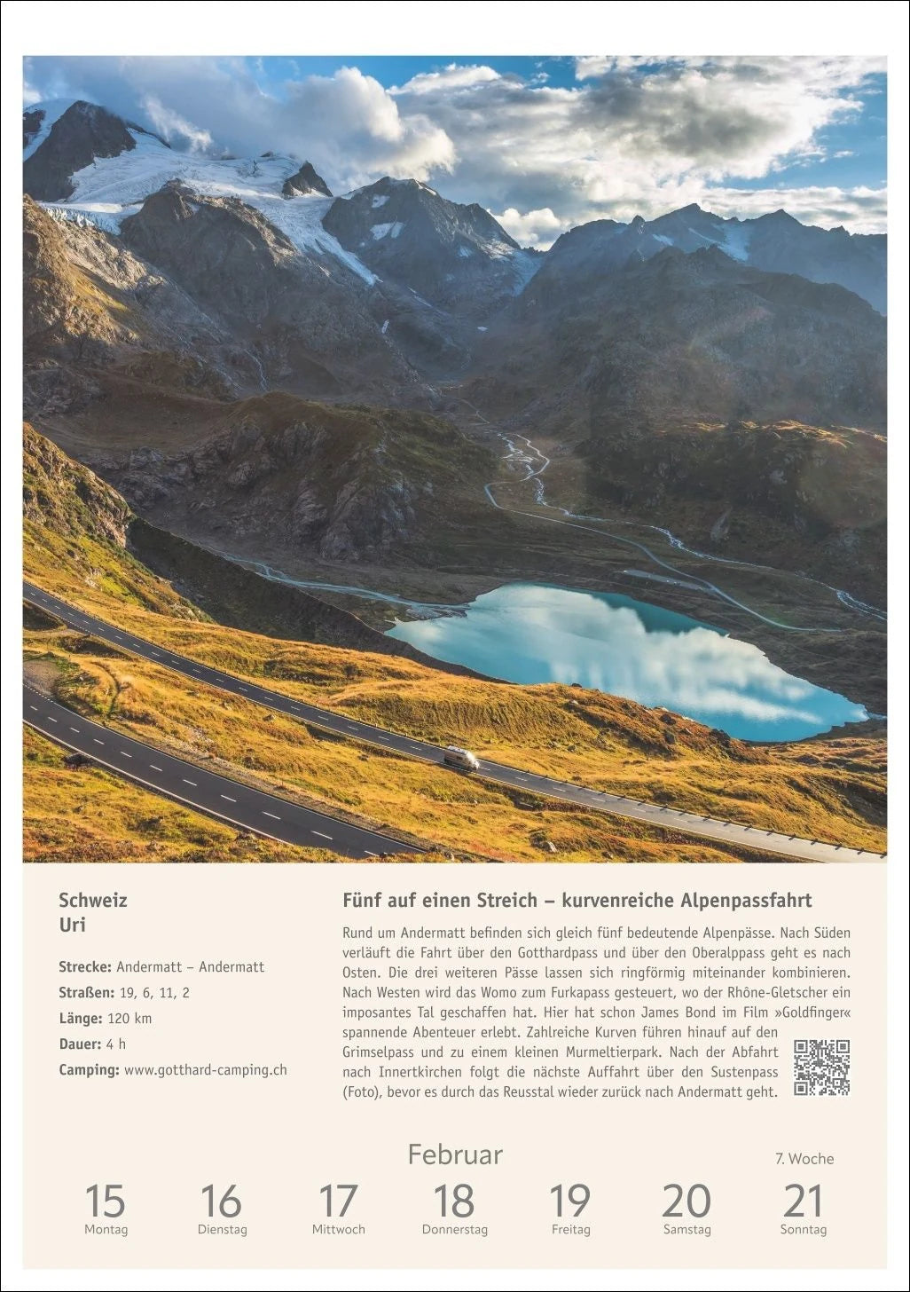 Campinglust Wochen-Kulturkalender 2027 - 53 unvergessliche Touren – Ansicht
