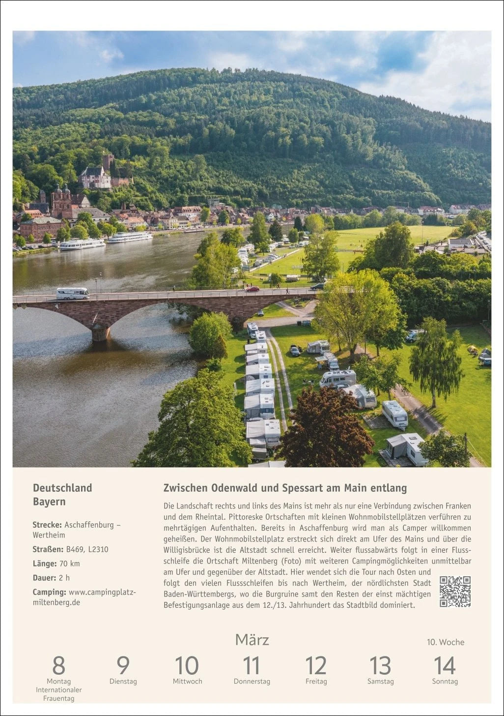 Campinglust Wochen-Kulturkalender 2027 - 53 unvergessliche Touren – Ansicht