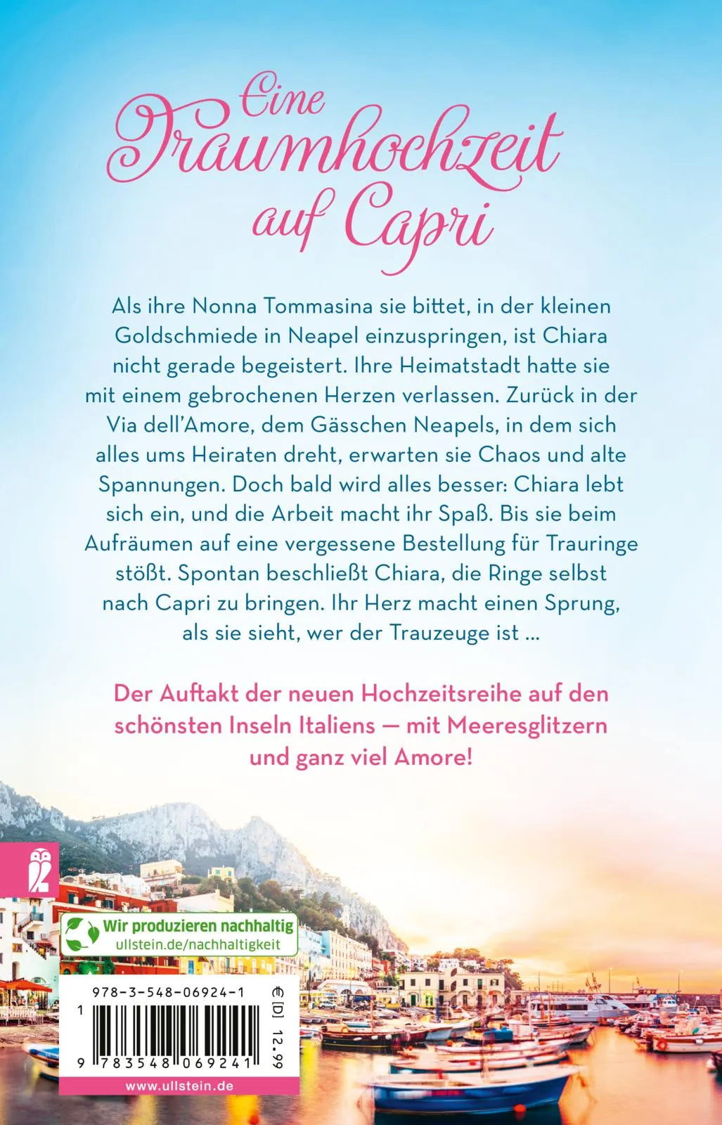 Rückseite: Capri bedeutet für immer (Taschenbuch)