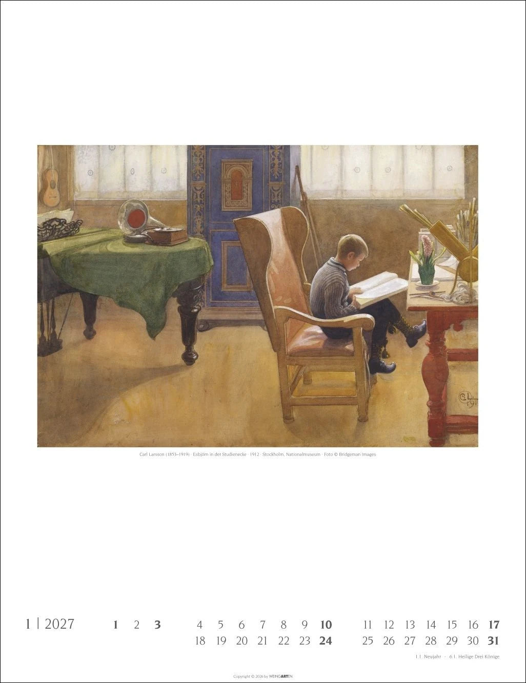 Carl Larsson Kalender 2027 – Ansicht