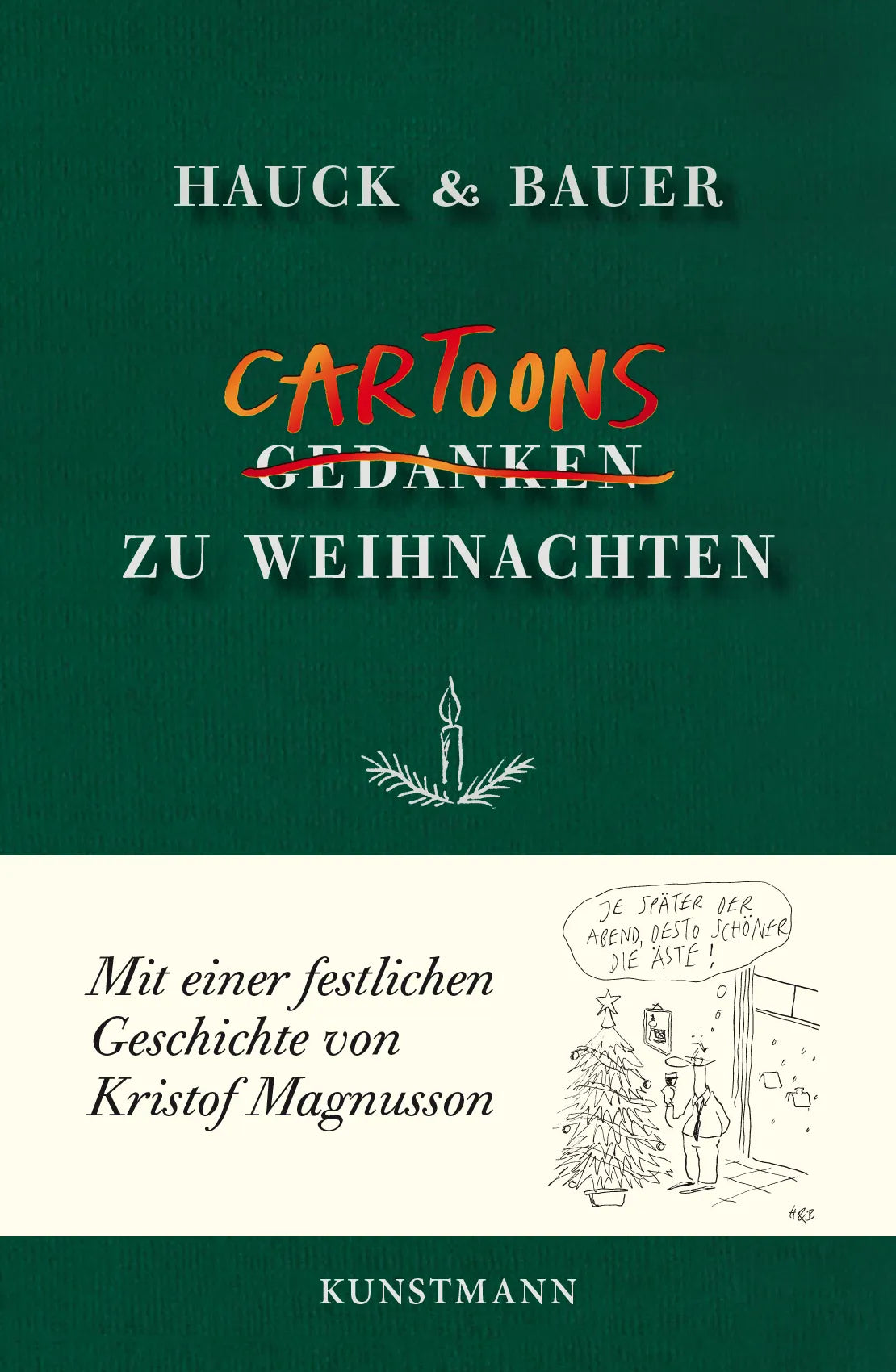 Buchcover von 'Cartoons zu Weihnachten' - Gebundene Ausgabe von Dominik Bauer
