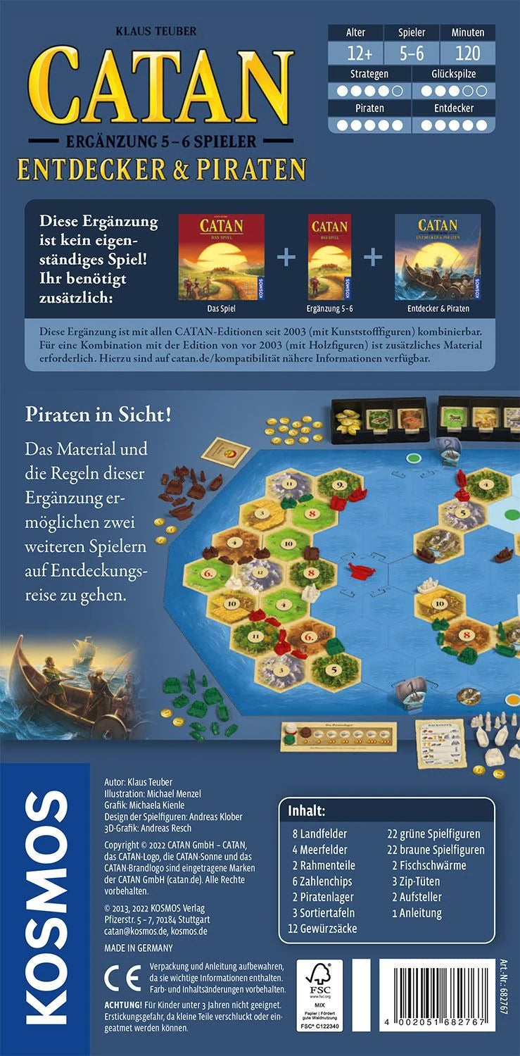 Catan Entdecker & Piraten Ergänzung 5/6 Spieler – Ansicht