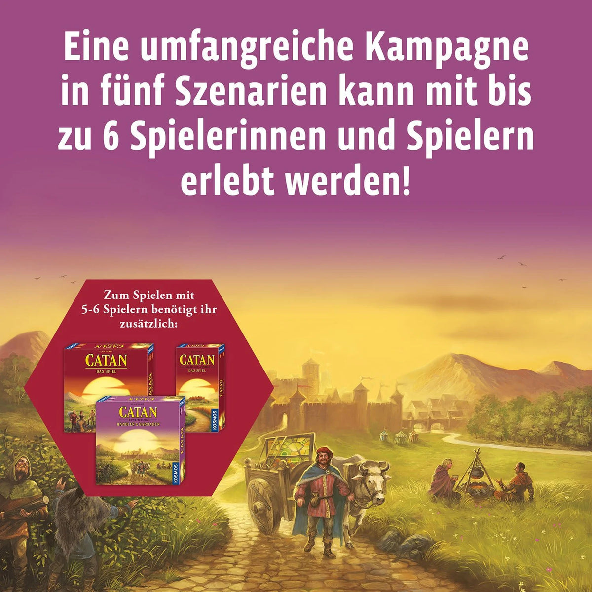 Catan Händler & Barbaren Ergänzung 5/6 Spieler – Ansicht