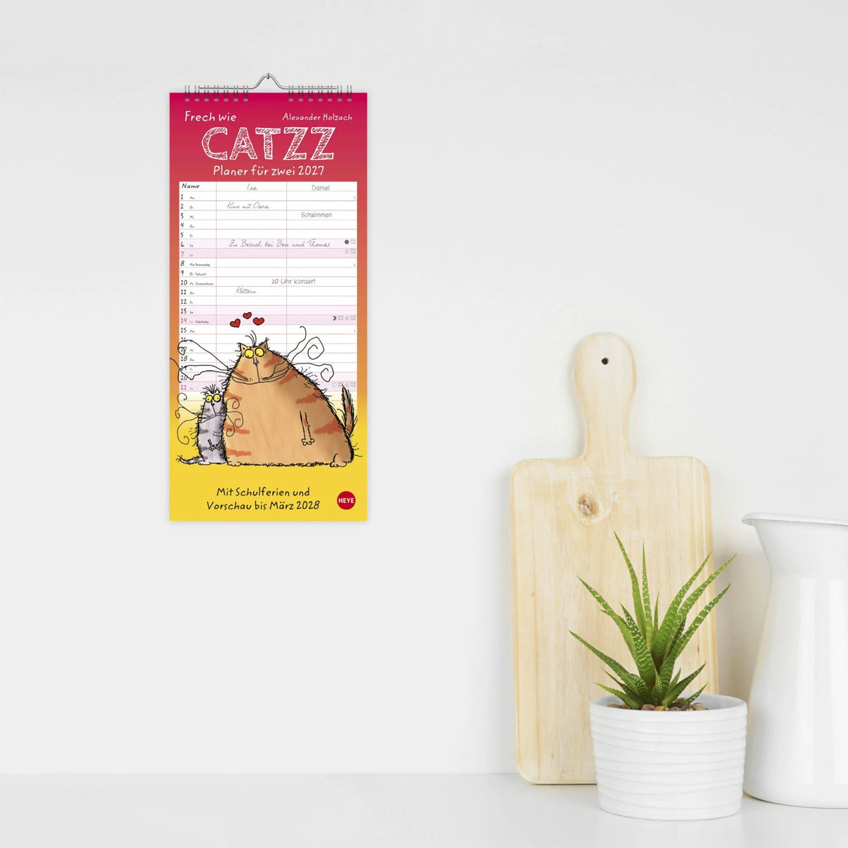Catzz Planer für zwei 2027 – Ansicht