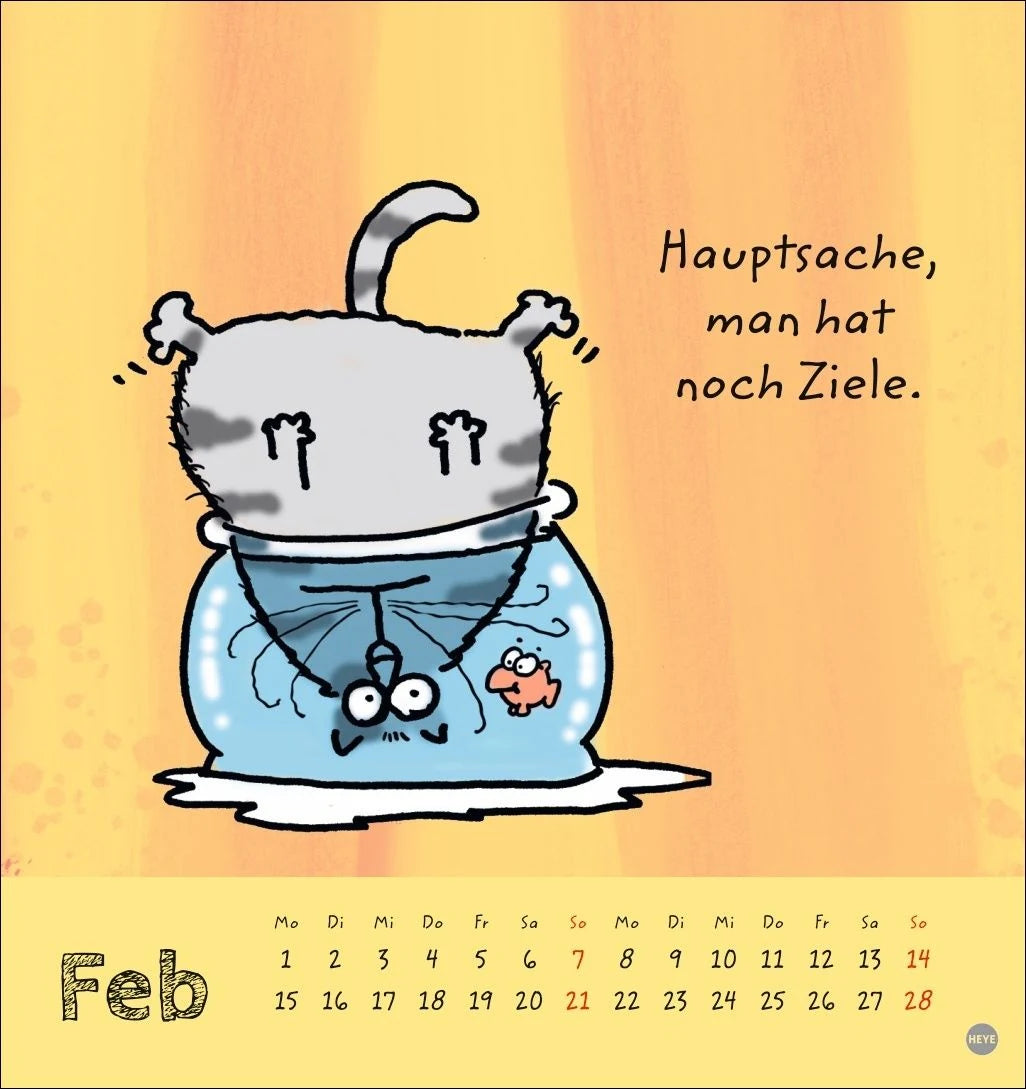 Catzz Postkartenkalender 2027 – Ansicht
