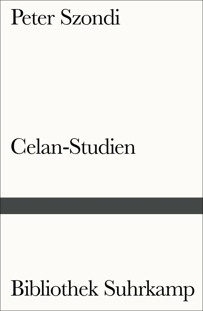 Buchcover von 'Celan-Studien' - Taschenbuch von Peter Szondi