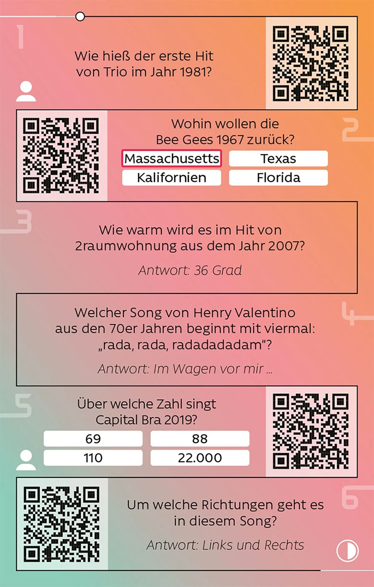 Chartbreak – Das Musikquiz, bei dem du die Fragen stellst – Ansicht