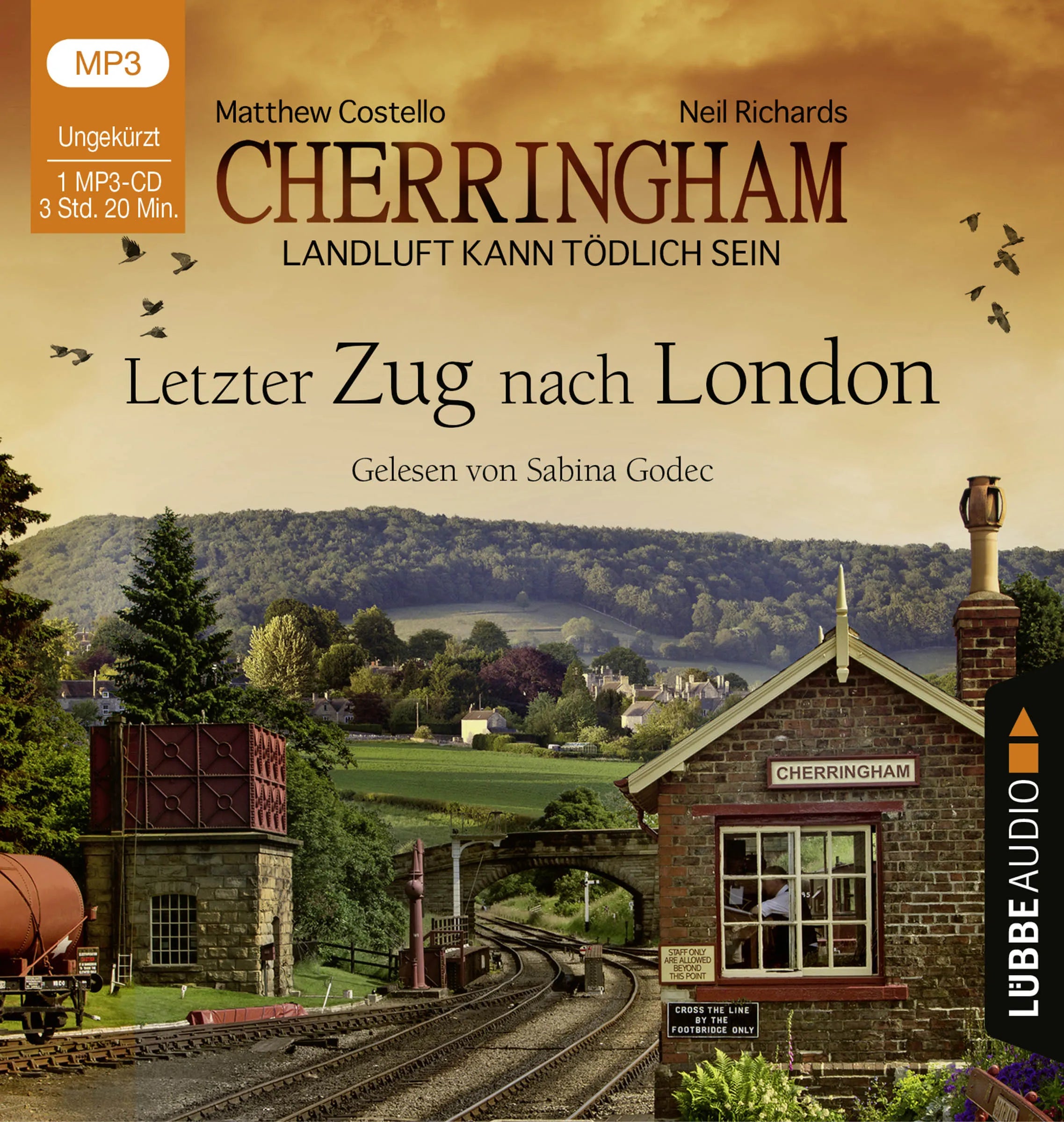 Buchcover von 'Cherringham - Letzter Zug nach London' - Hörbuch (CD) von Matthew Costello