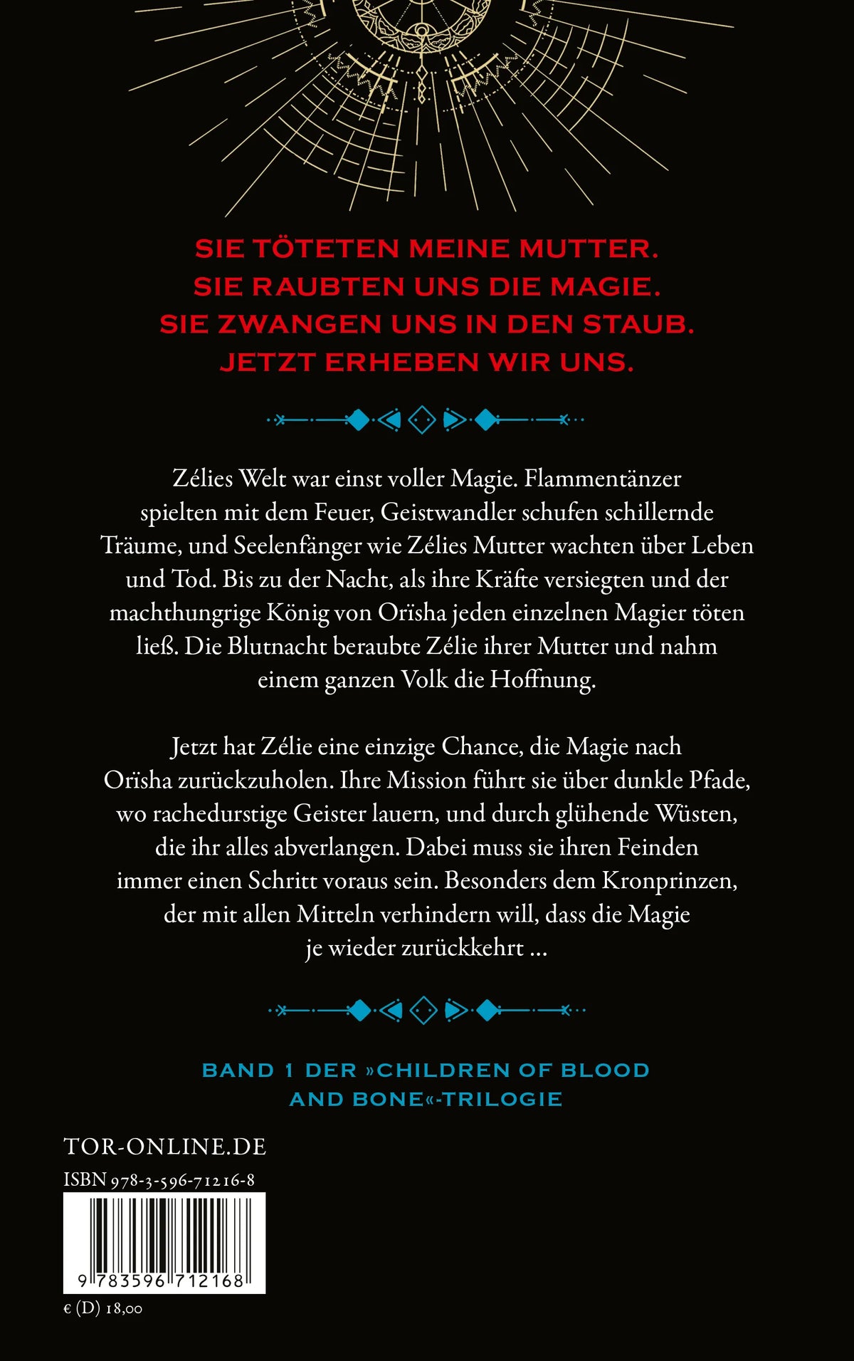 Rückseite: Children of Blood and Bone (Paperback)