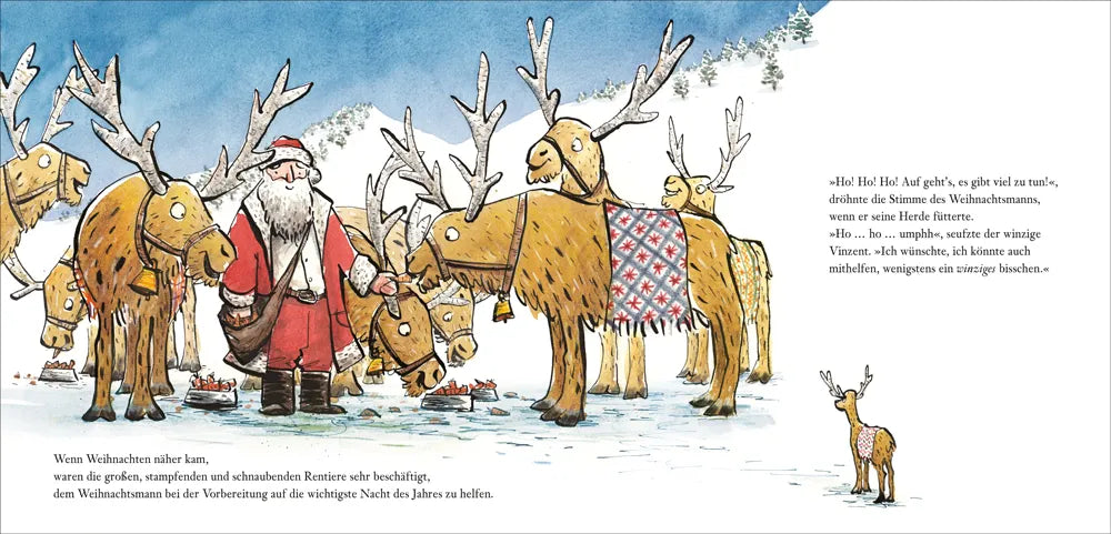 Produktansicht: Der winzige Vinzent und eine große Weihnachtsüberraschung (Gebundene Ausgabe)