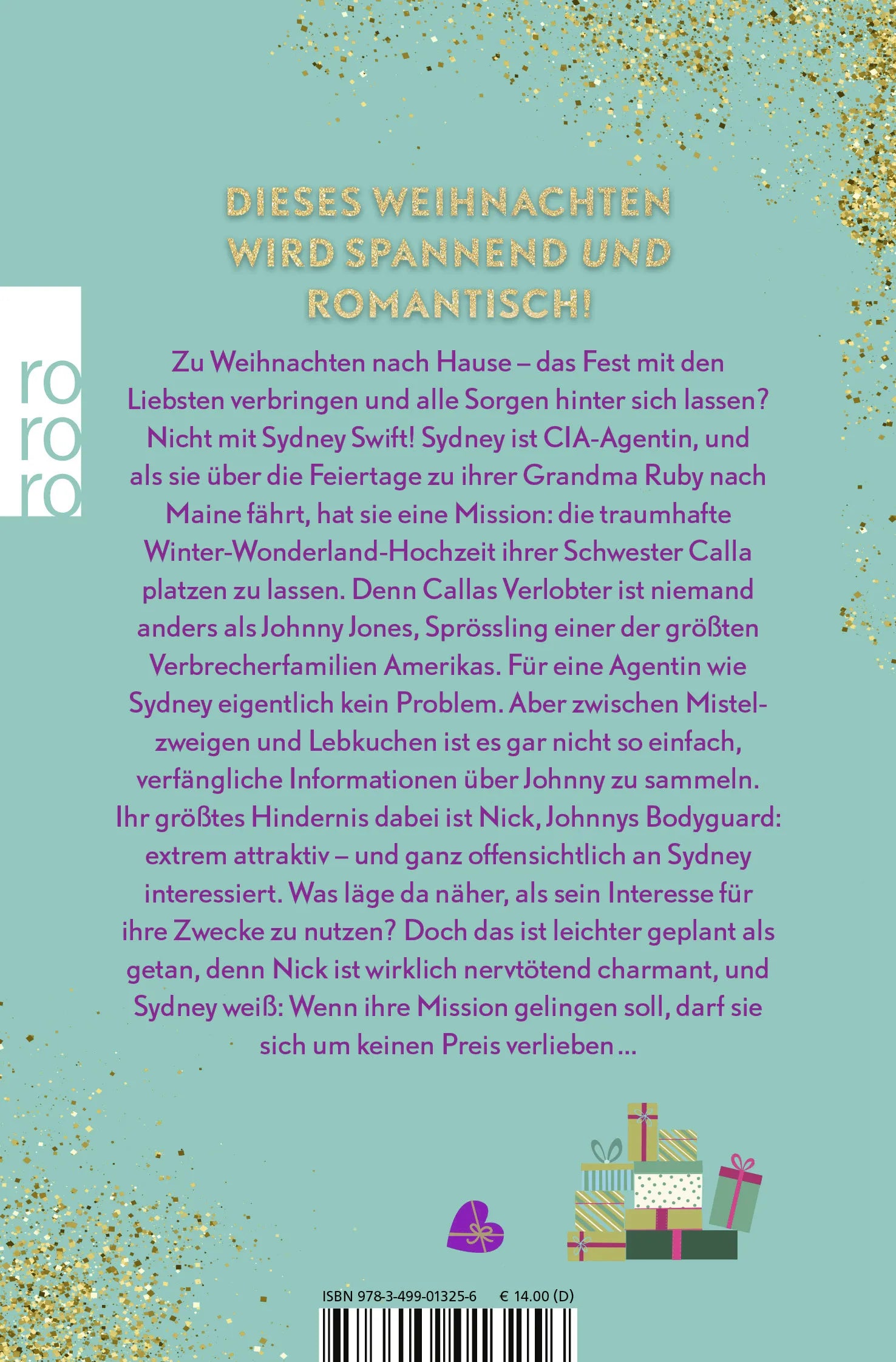 Buchrückseite von 'Christmas undercover' mit Klappentext - Taschenbuch