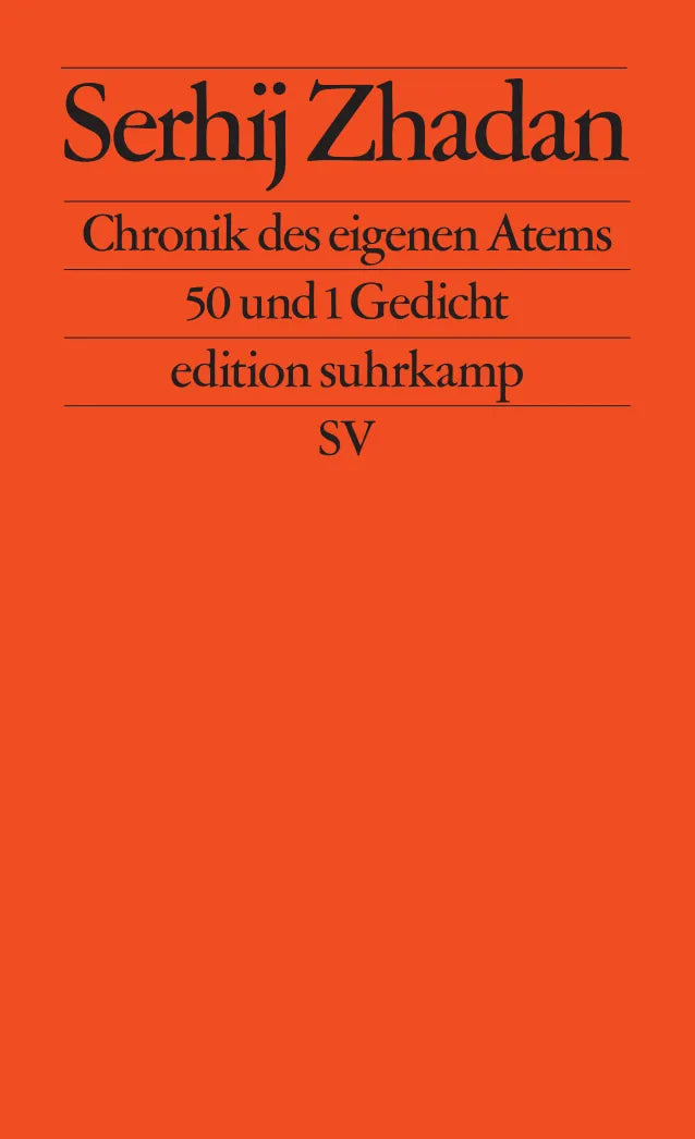 Buchcover von 'Chronik des eigenen Atems' - Taschenbuch von Serhij Zhadan