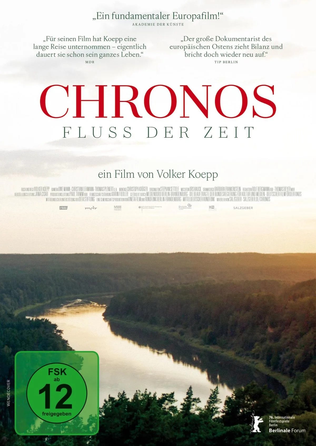 DVD-Cover: Chronos - Fluss der Zeit. Regie: Volker Koepp