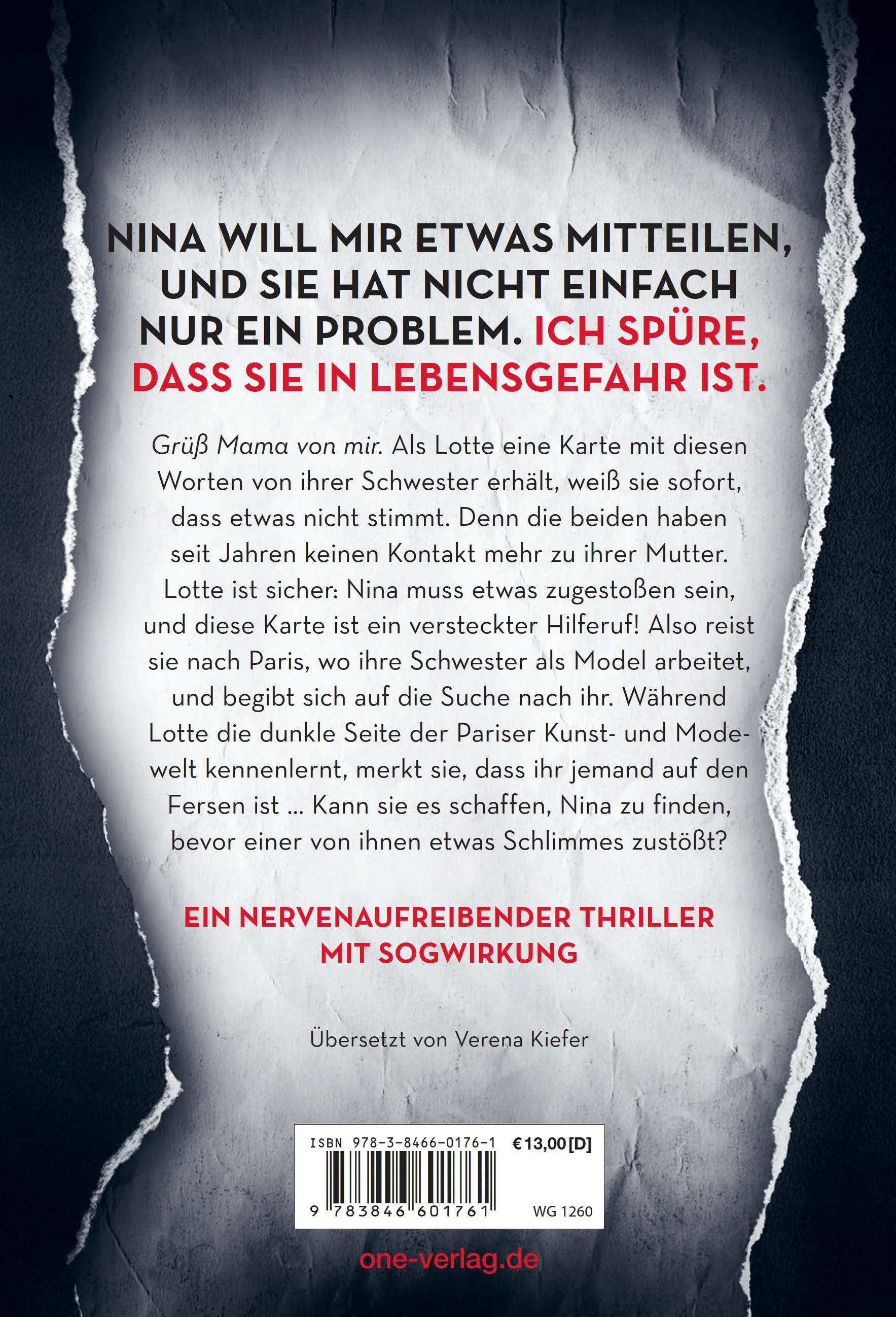 Produktansicht: Missing in Paris - Wo ist Nina? (Gebundene Ausgabe)