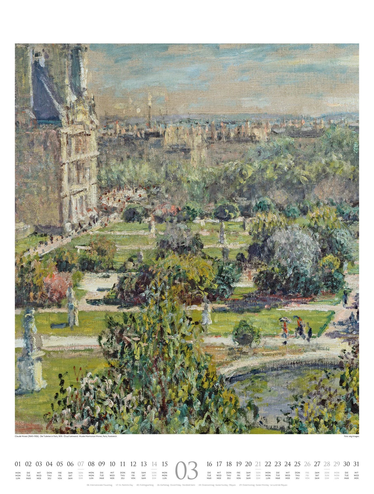 Claude Monet Kalender 2027 | Farbe und Licht – Ansicht