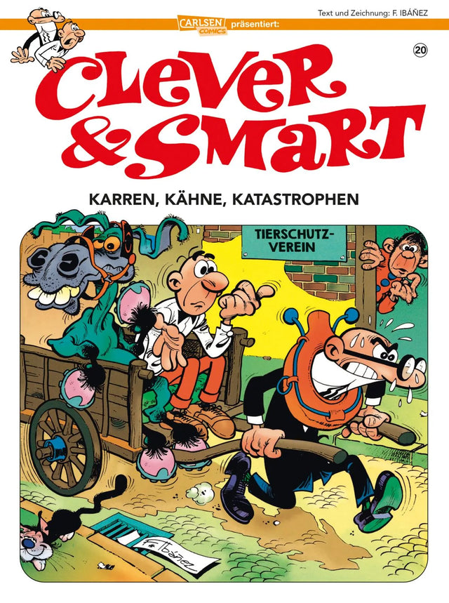Buchcover von 'Clever und Smart 20: Karren, Kähne, Katastrophen' - Taschenbuch von Francisco Ibáñez