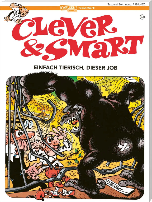 Buchcover von 'Clever und Smart 23: Einfach tierisch, dieser Job' - Taschenbuch von Francisco Ibáñez