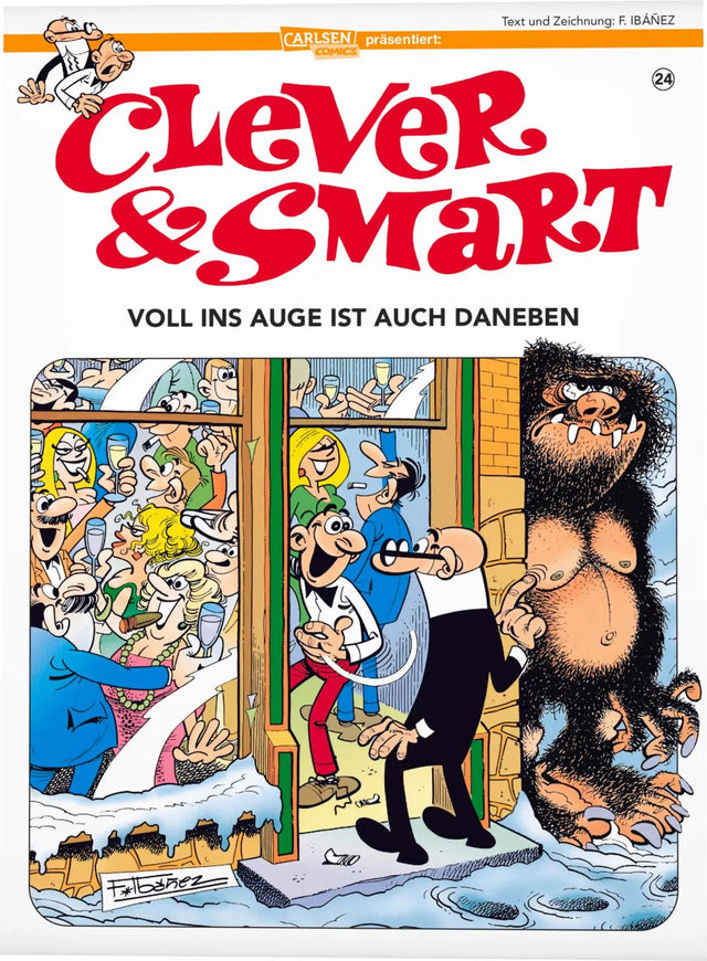 Buchcover von 'Clever und Smart 24: Voll ins Auge ist auch daneben' - Taschenbuch von Francisco Ibáñez
