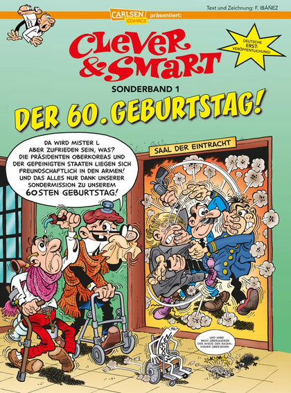 Buchcover von 'Clever und Smart Sonderband 1: Der 60. Geburtstag' - Taschenbuch von Francisco Ibáñez