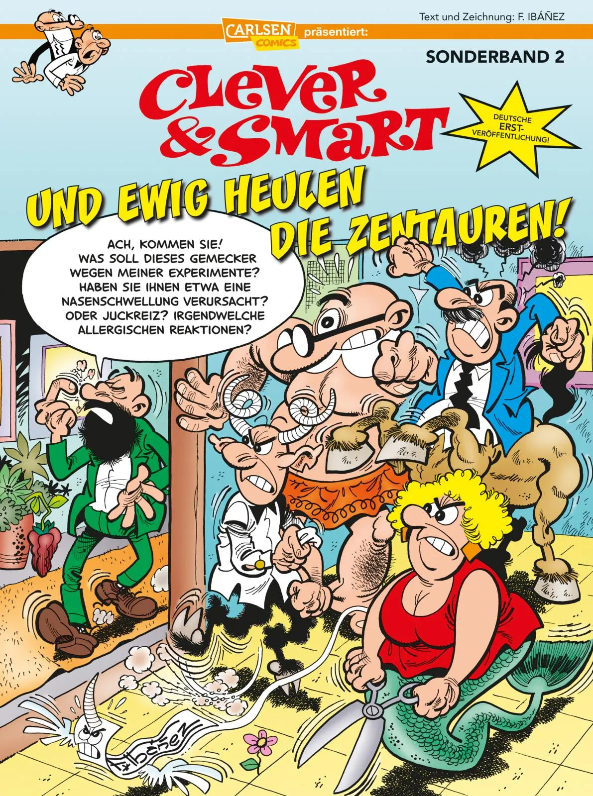 Buchcover von 'Clever und Smart Sonderband 2: Und ewig heulen die Zentauren' - Taschenbuch von Francisco Ibáñez