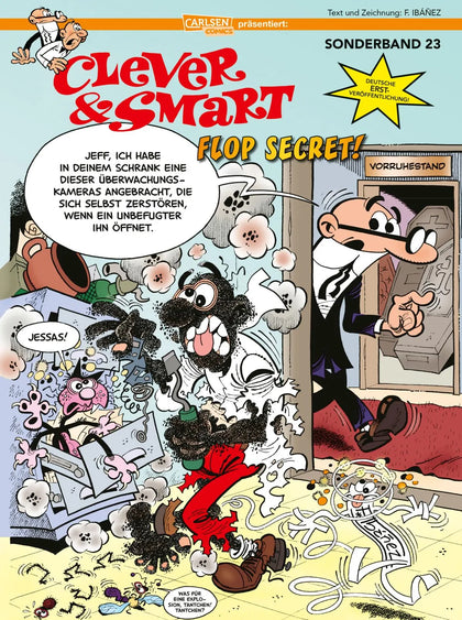 Buchcover von 'Clever und Smart Sonderband 23: Flop secret!' - Taschenbuch von Francisco Ibáñez