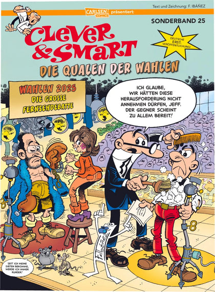 Buchcover von 'Clever und Smart Sonderband 25: Die Qualen der Wahlen' - Taschenbuch von Francisco Ibáñez