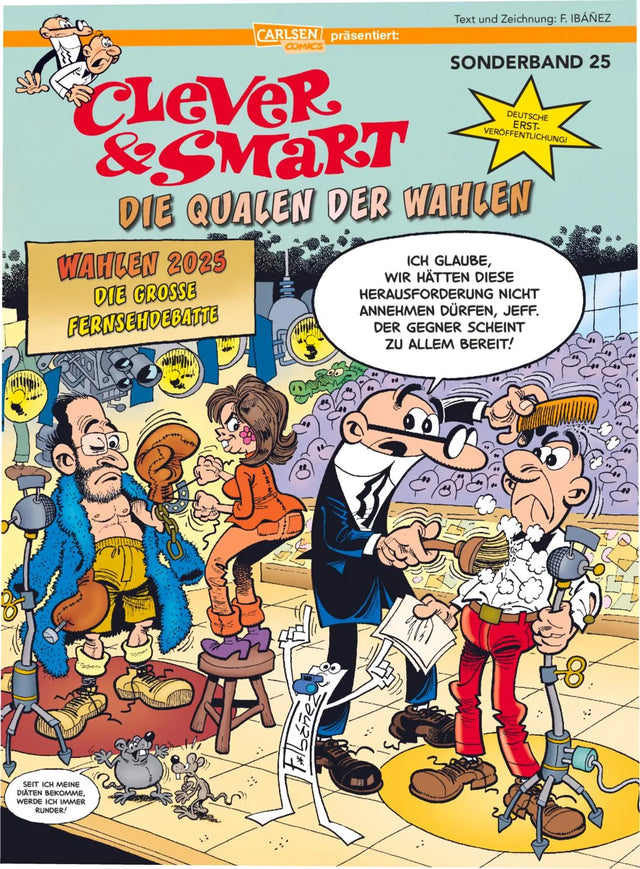 Buchcover von 'Clever und Smart Sonderband 25: Die Qualen der Wahlen' - Taschenbuch von Francisco Ibáñez