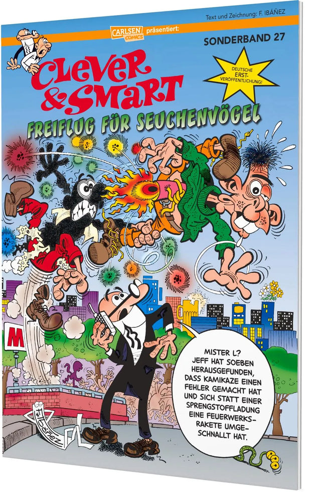 Cover: Clever und Smart Sonderband 27: Freiflug für Seuchenvögel (Taschenbuch) von Francisco Ibáñez