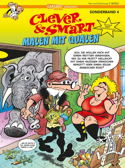 Buchcover von 'Clever und Smart Sonderband 4: Malen mit Qualen' - Taschenbuch von Francisco Ibáñez