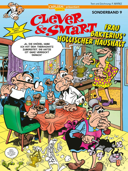 Buchcover von 'Clever und Smart Sonderband 9: Frau Bakterius höllischer Haushalt' - Taschenbuch von Francisco Ibáñez
