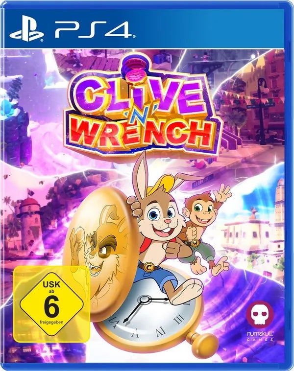 Cover: Clive 'N' Wrench für Playstation 4. Publisher: Flashpoint Germany GmbH