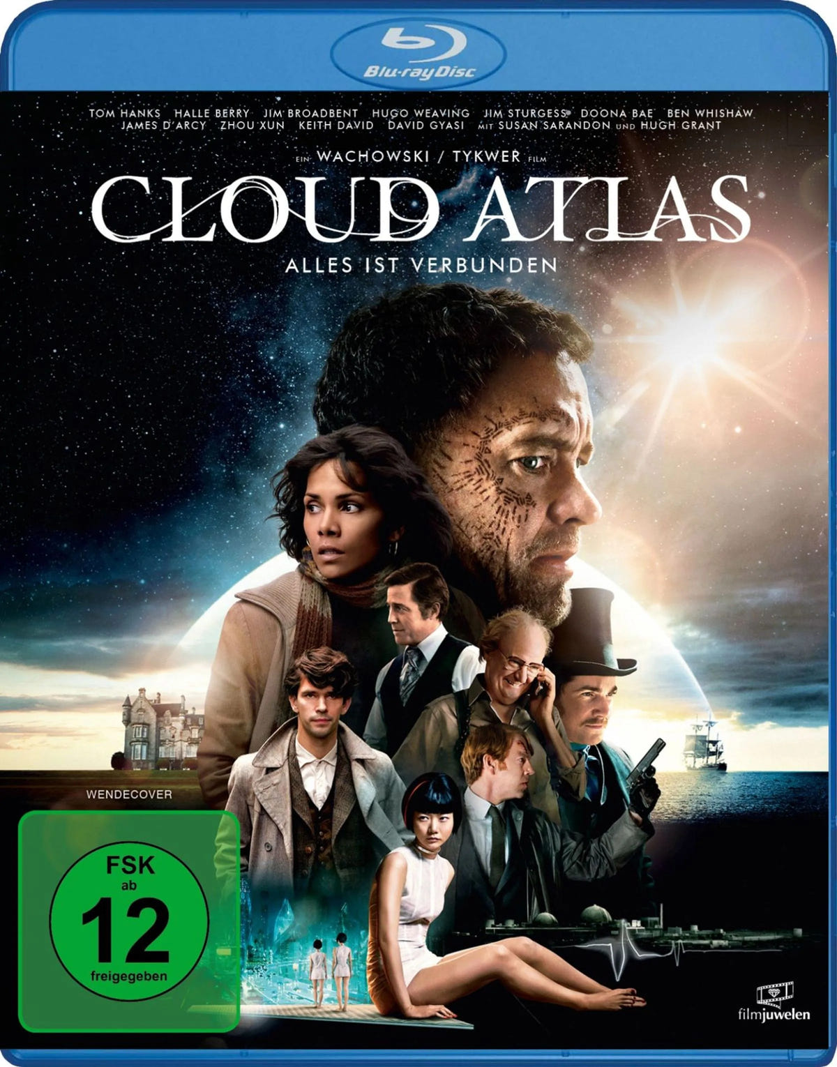 Blu-ray-Cover: Cloud Atlas. Regie: Lana Wachowski