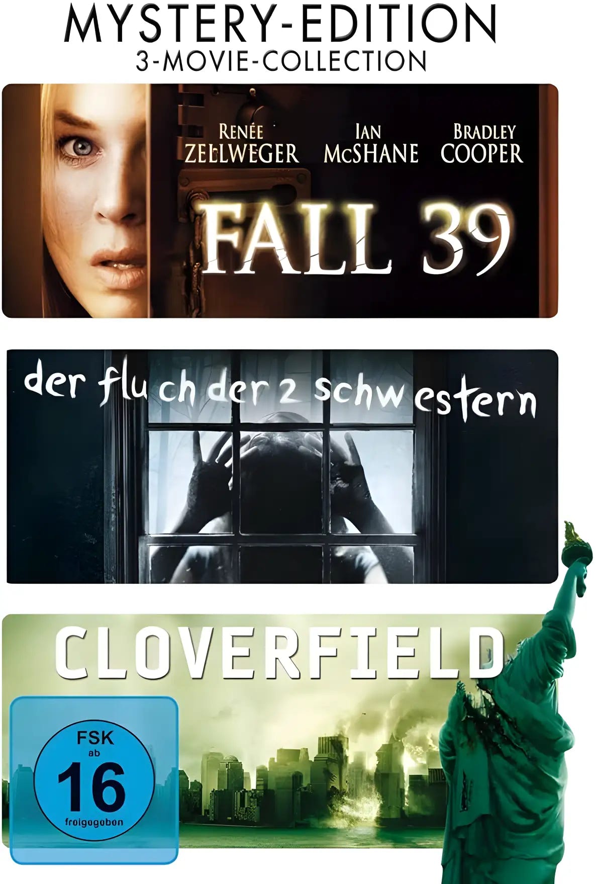 Cloverfield Der Fluch der 2 Schwestern Fall 39 3 DVD Box Cover