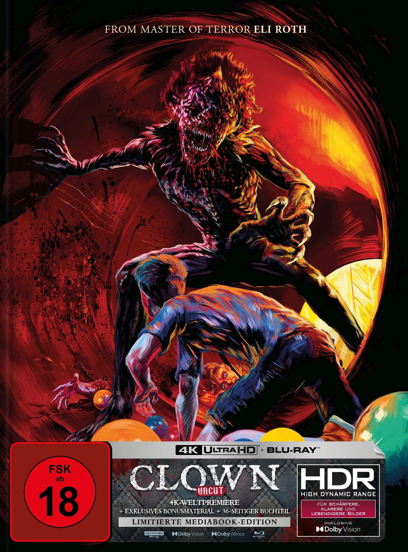 4K UHD Blu-ray-Cover: Clown | Limitierte Mediabook-Edition (4K Ultra HD Blu-ray + Blu-ray) | Cover B. Regie: Jon Watts
