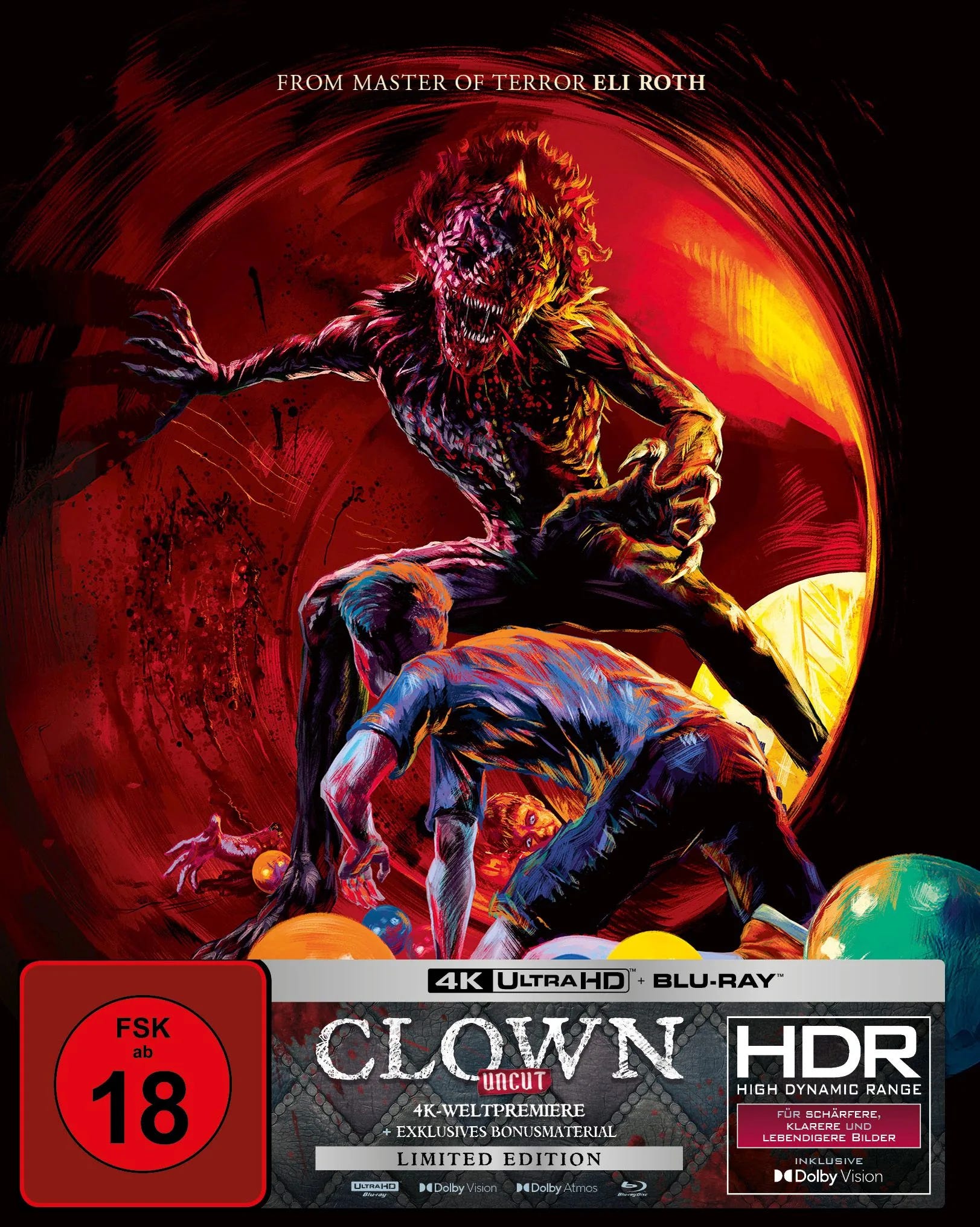 4K UHD Blu-ray-Cover: Clown | Special Edition mit Full Slip. Regie: Jon Watts