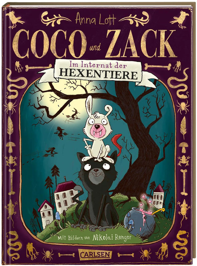 Buchcover von 'Coco und Zack: Coco und Zack – Im Internat der Hexentiere' - Gebundene Ausgabe von Anna Lott