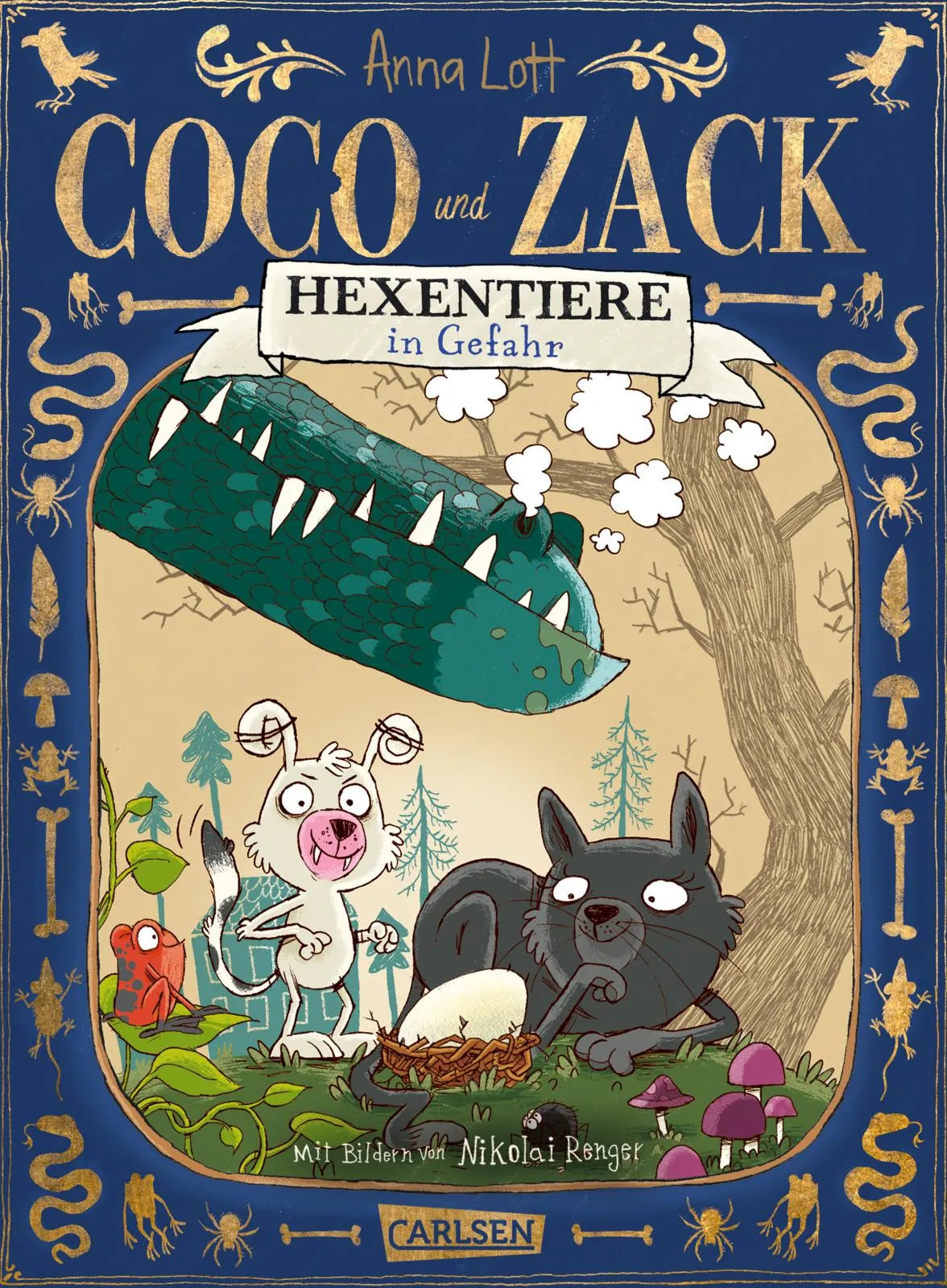 Buchcover von 'Coco und Zack: Hexentiere in Gefahr' - Gebundene Ausgabe von Anna Lott