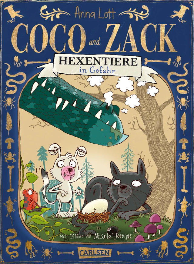 Buchcover von 'Coco und Zack: Hexentiere in Gefahr' - Gebundene Ausgabe von Anna Lott