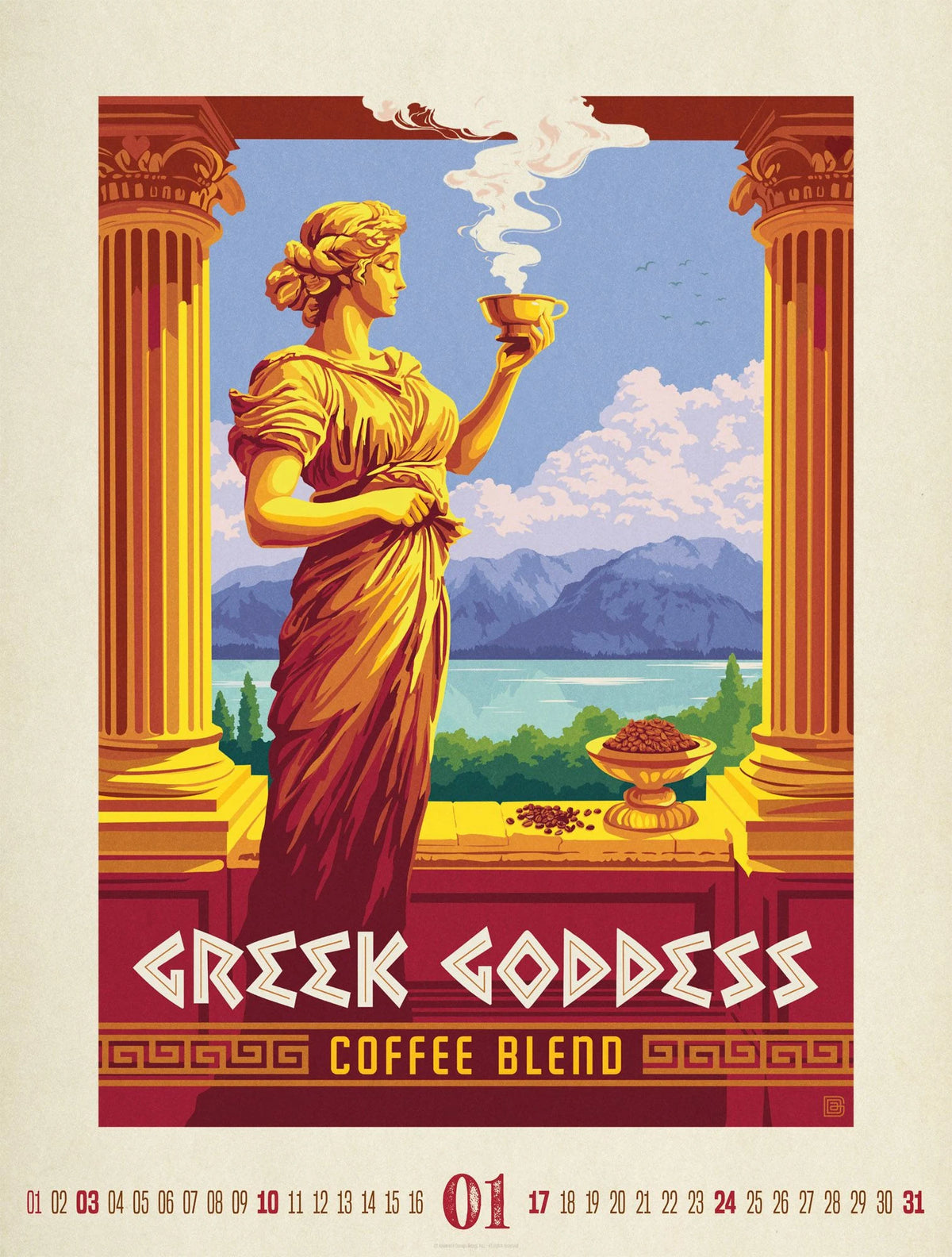 Coffee Time Kaffee-Plakate-Kalender 2027 – Ansicht