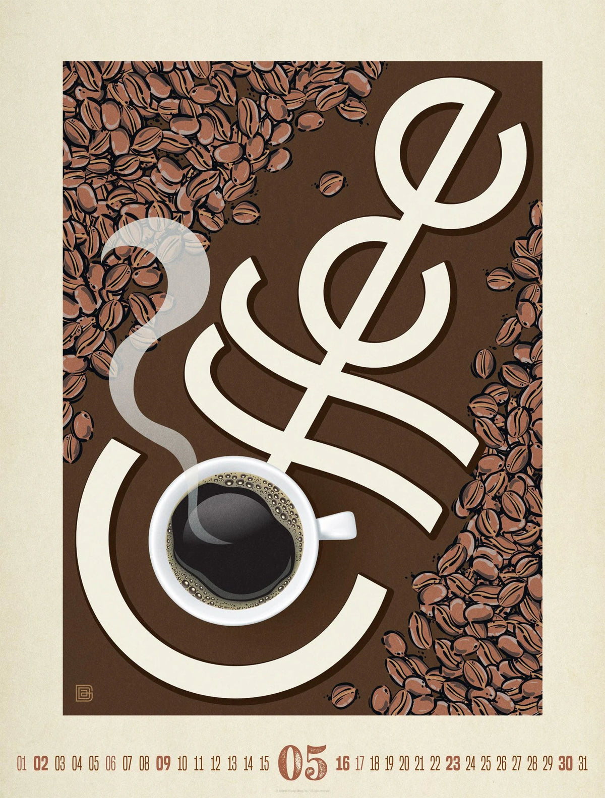 Coffee Time Kaffee-Plakate-Kalender 2027 – Ansicht