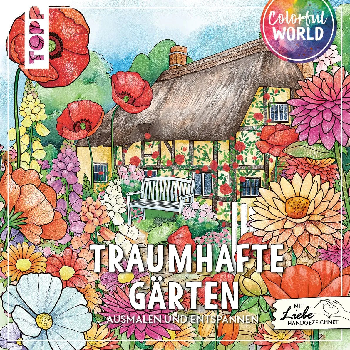 Cover: Colorful World - Traumhafte Gärten (Taschenbuch) von Lisa Vogel