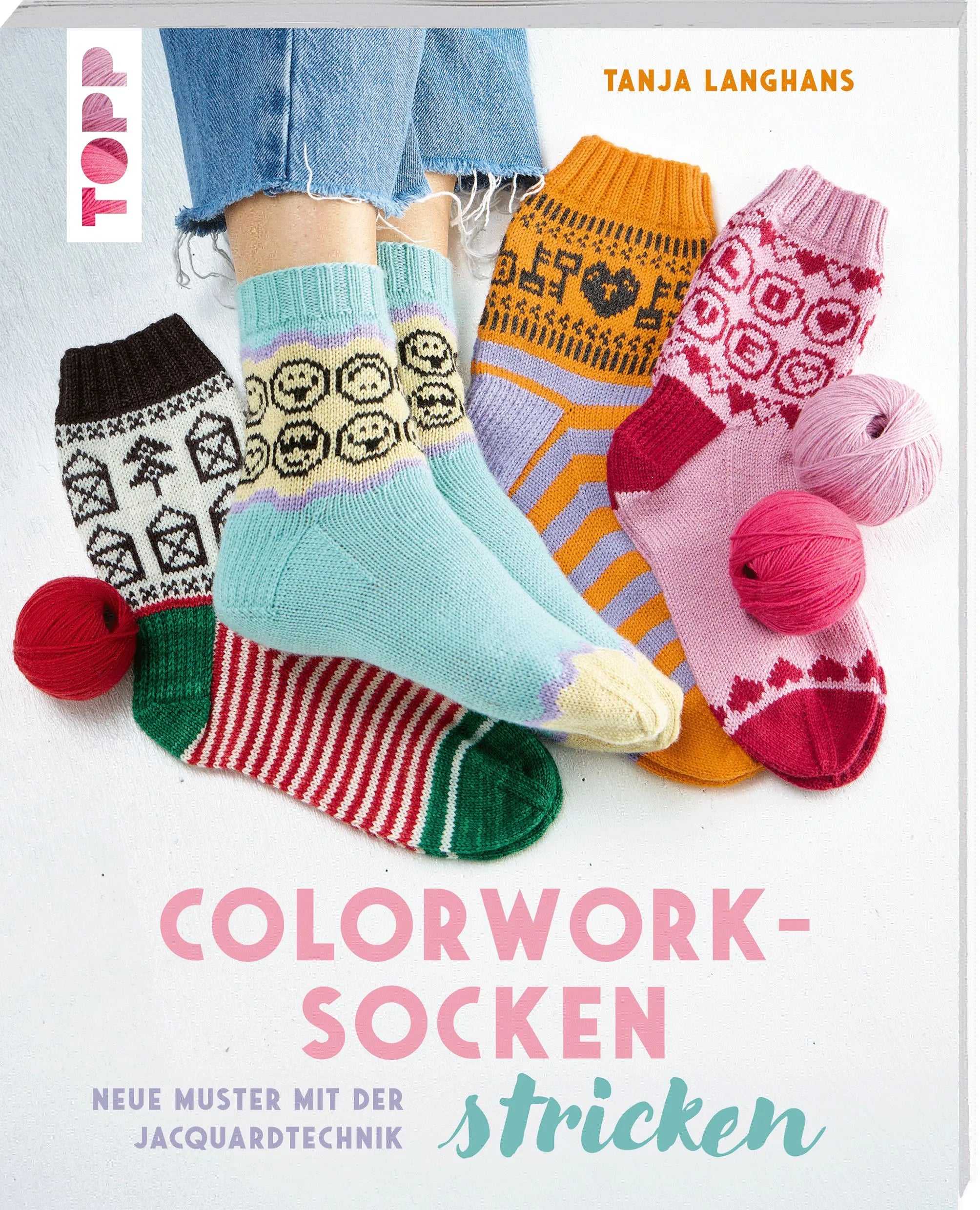 Cover: Colorwork-Socken stricken (Taschenbuch) von Tanja Langhans