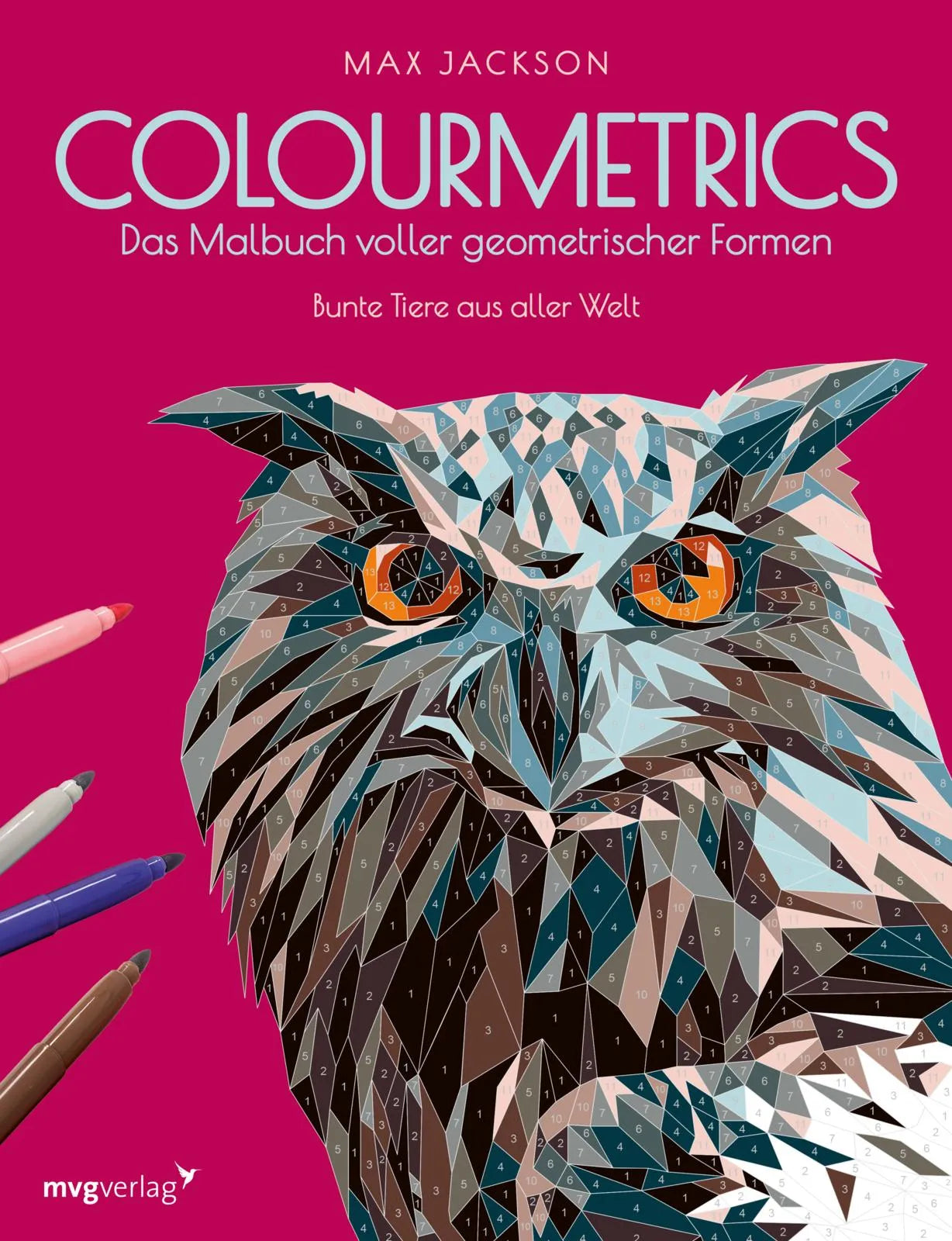 Buchcover von 'Colourmetrics – Das Malbuch voller geometrischer Formen' - Taschenbuch von Max Jackson