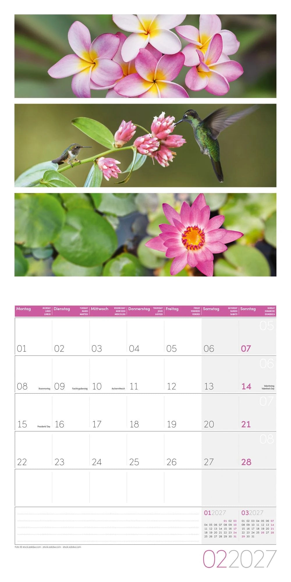Colours of Nature Kalender 2027 - 30x30 - Art12 – Ansicht