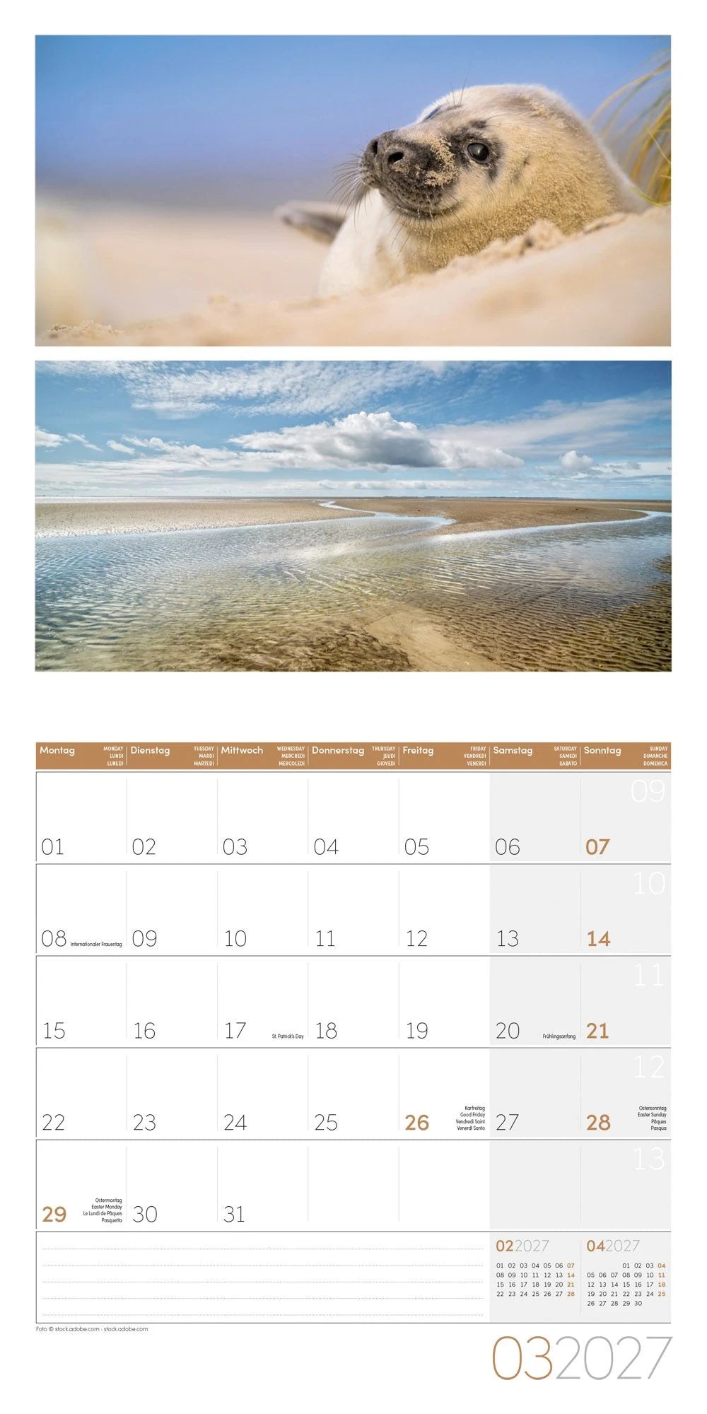 Colours of Nature Kalender 2027 - 30x30 - Art12 – Ansicht