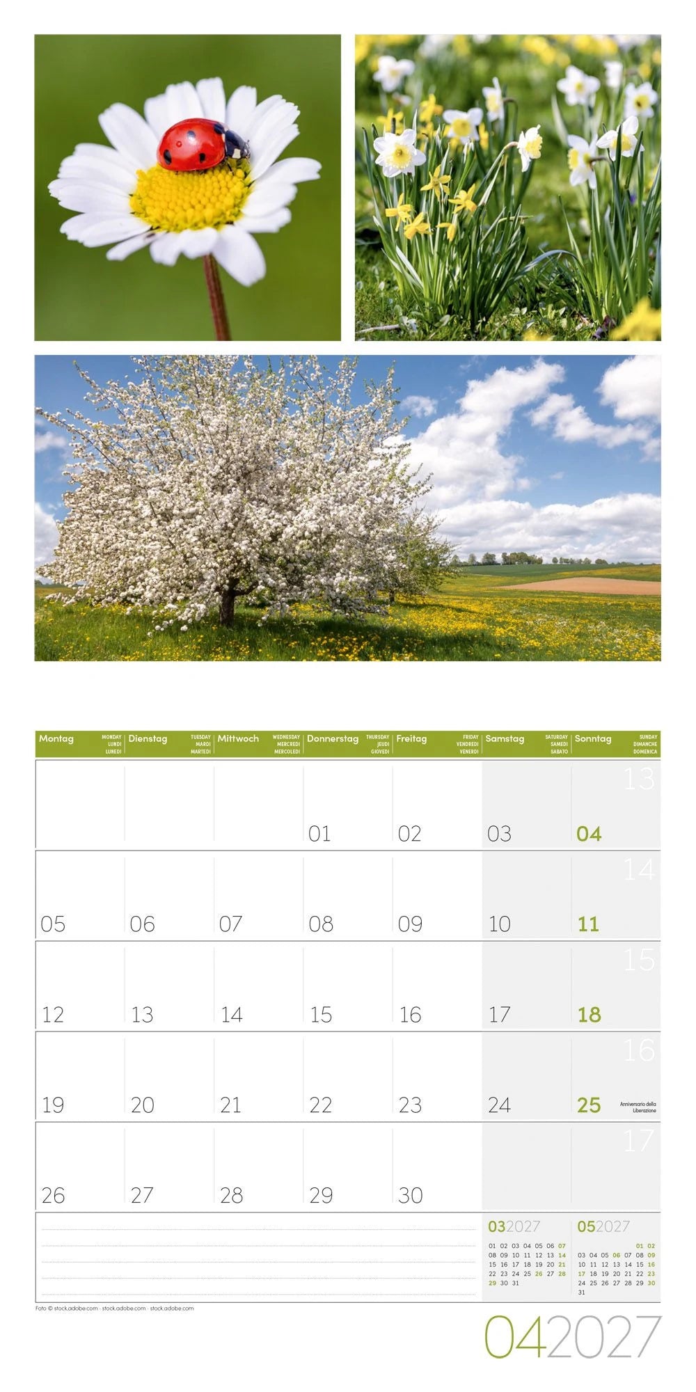 Colours of Nature Kalender 2027 - 30x30 - Art12 – Ansicht