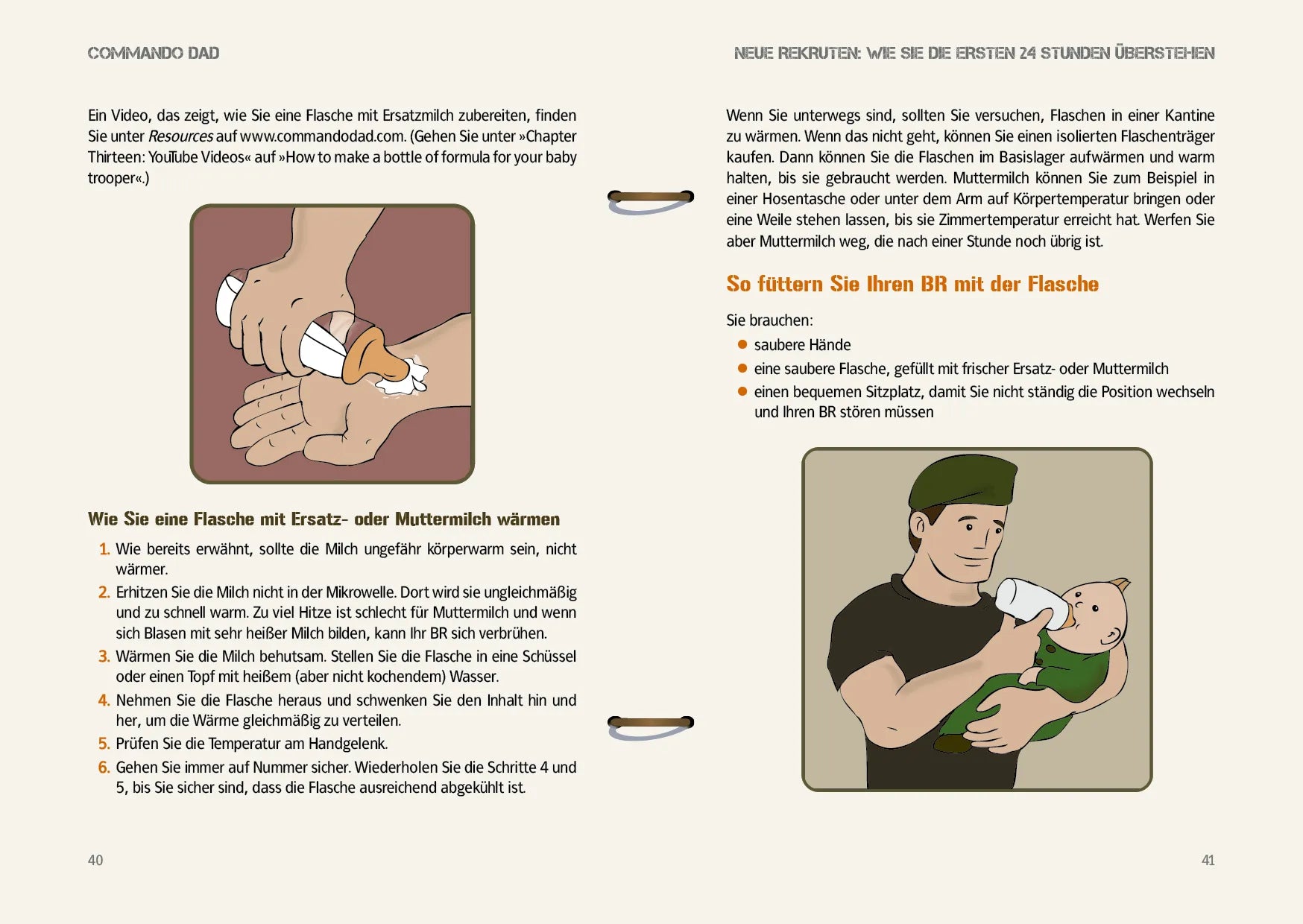 Innenansicht von 'Commando Dad' - Taschenbuch