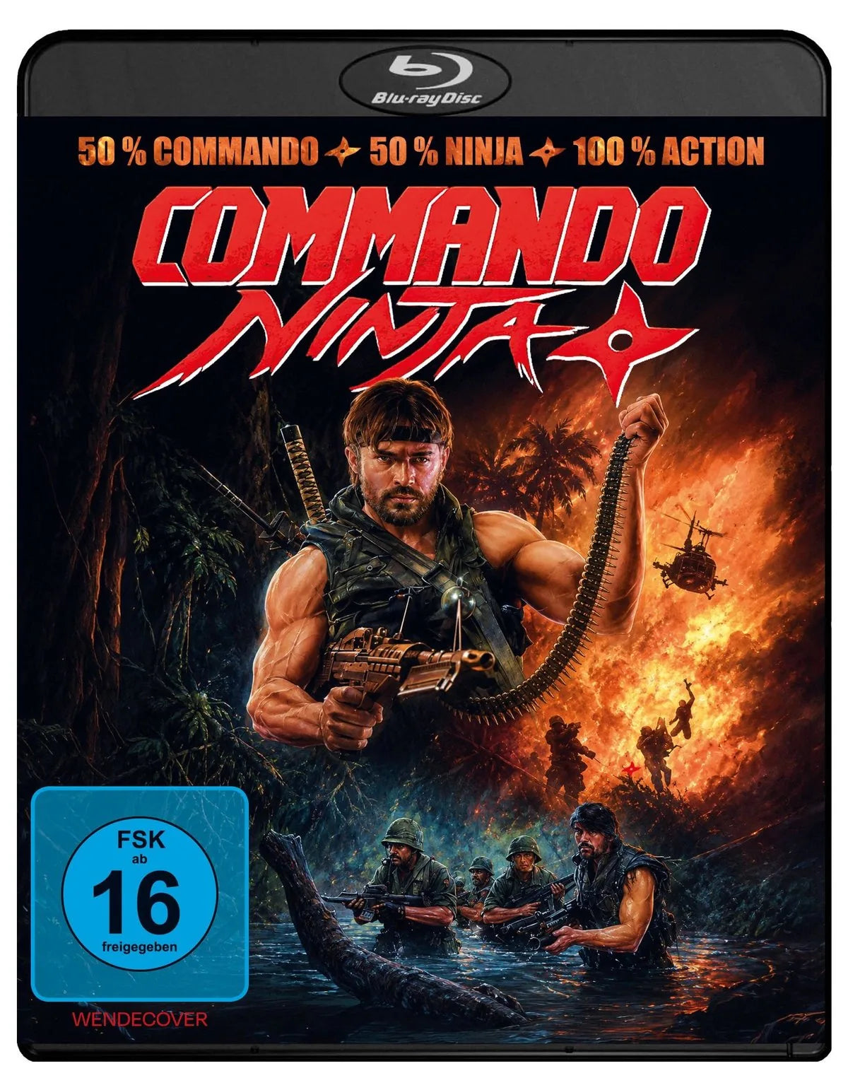 Blu-ray-Cover: Commando Ninja. Regie: Benjamin Combes