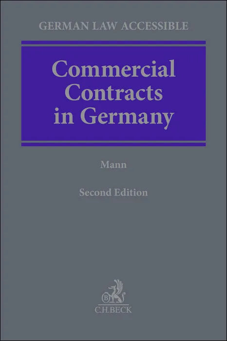 Buchcover von 'Commercial Contracts in Germany' - Gebundene Ausgabe von Marius Mann