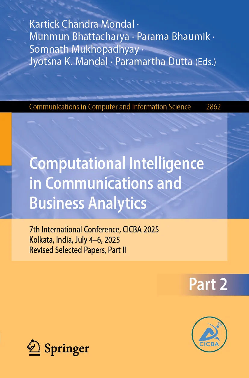 Cover: Computational Intelligence in Communications and Business Analytics (E-Book) von Kartick Chandra Mondal